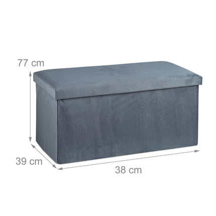 Banc pliant en velours