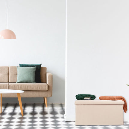 Banc pliant en velours