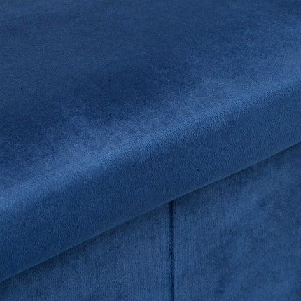 Folding bench in velvet