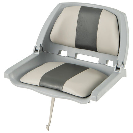 Opvouwbare bootstoel met lage rugleuning, bootstoel, gevoerde stuurstoel, 57 x 51 x 35 cm
