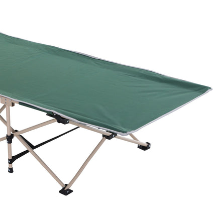 Klappbares Feldbett mit Tragetasche – Stahlrahmen, grün
