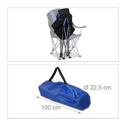 Chaise de camping pliante avec rembourrage