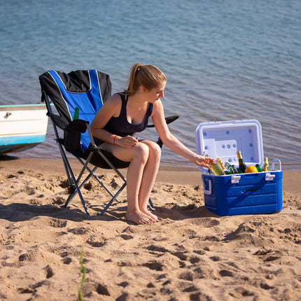 Chaise de camping pliante avec rembourrage