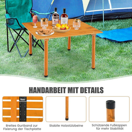 Opvouwbare kampeertafel met draagtas voor strandpicknicks en vistochten in de natuur