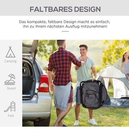 Faltbarer Campingstuhl, Metall & Oxford-Gewebe, 80x80x75 cm