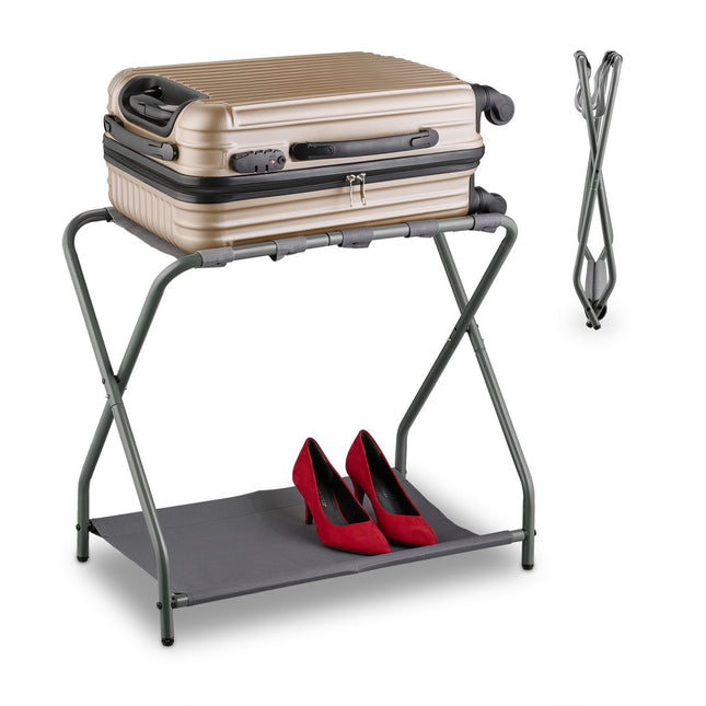 Folding coat rack in metal