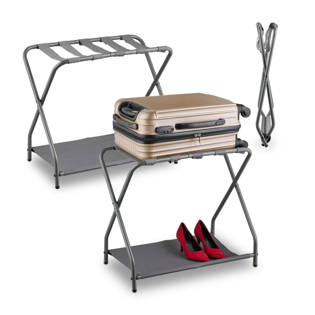 Folding coat rack in metal