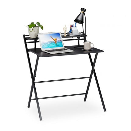 Bureau pliant avec étagère