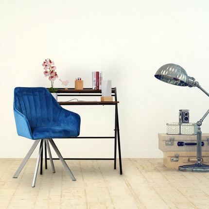 Bureau pliant avec étagère