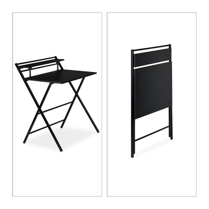 Bureau pliant avec étagère