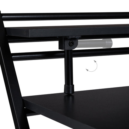 Bureau pliant avec étagère