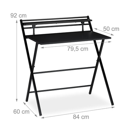 Bureau pliant avec étagère