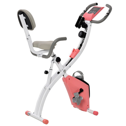 Klappbares Heimtrainer - 2-in-1-Trainer mit LCD und 8 Widerstandsstufen