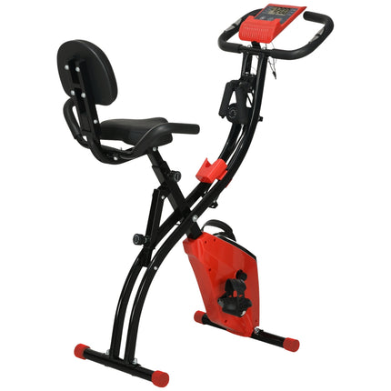 Klappbares Heimtrainerfahrrad mit LCD-Bildschirm und 8 Widerstandsstufen