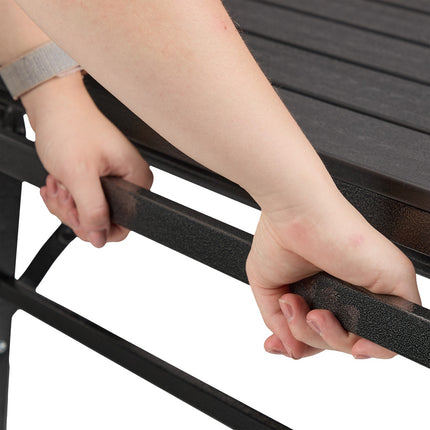 Klappbarer ausziehbarer Gartentisch
