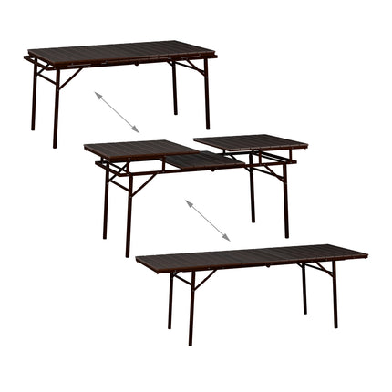 Table de jardin pliante et extensible