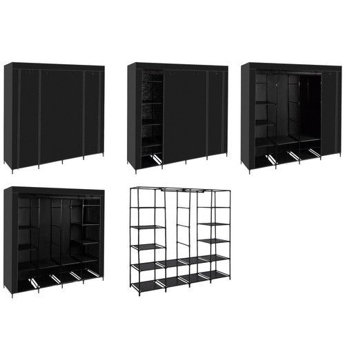 Armoire pliante en tissu 170x170cm Ruhhy 21744 