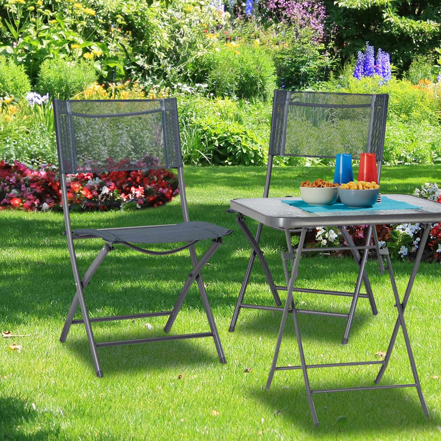 Klappbarer Gartenstuhl 2er Set
