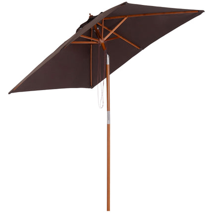 Klappbarer Gartenschirm - Verstellbar Fichte und Polyester 200x150x230 cm