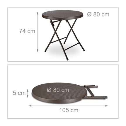 Folding garden table BASTIAN