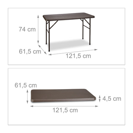 Klappbarer Gartentisch BASTIAN