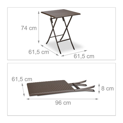 Table de jardin pliante BASTIAN