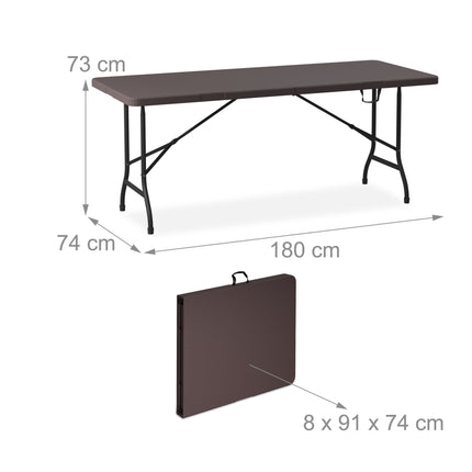 Folding garden table