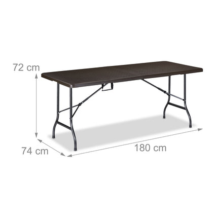 Klappbarer Gartentisch