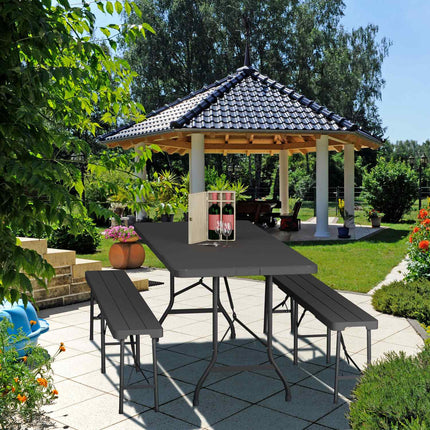 Folding garden table
