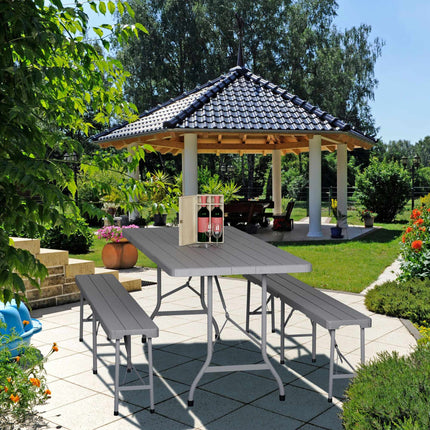 Folding garden table