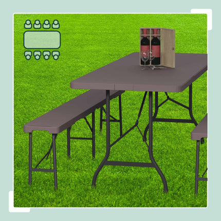 Folding garden table