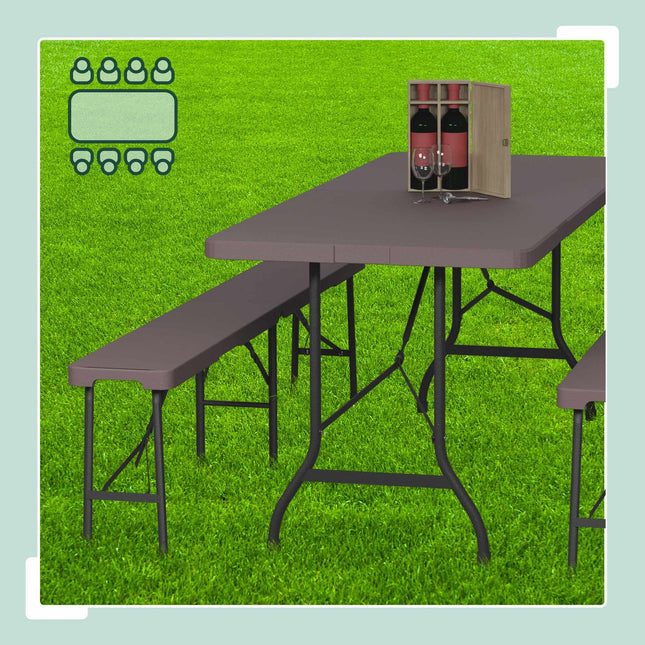 Klappbarer Gartentisch