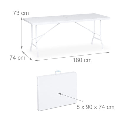 Folding garden table