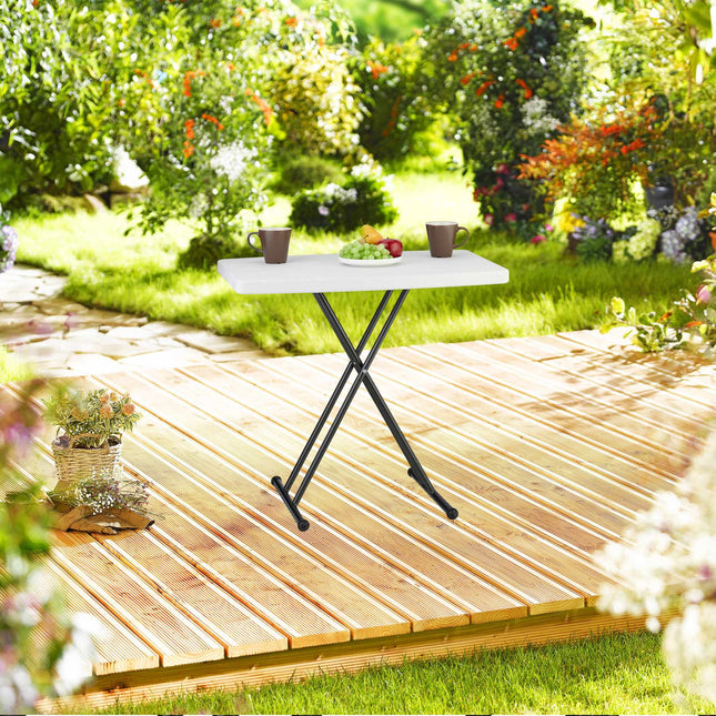 Klappbarer Gartentisch, höhenverstellbar
