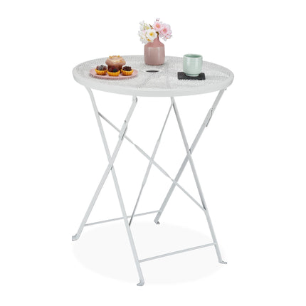 Table de balcon pliante en métal