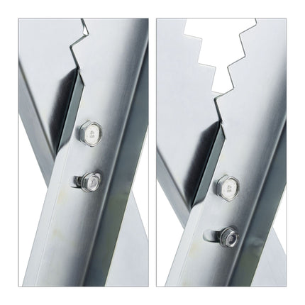Folding metal saw stand