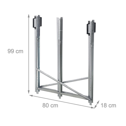 Folding metal saw stand