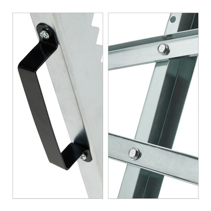 Folding metal saw stand