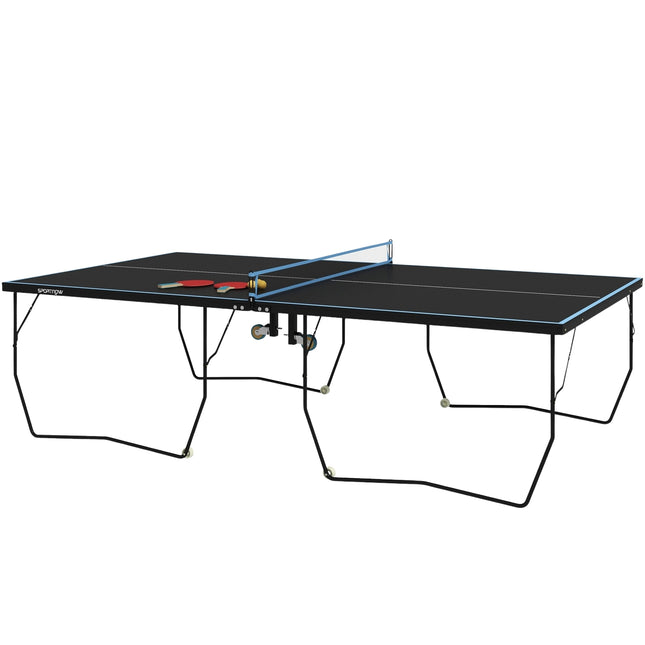 Klappbarer Outdoor-Tischtennistisch, Rollen und Netz inklusive