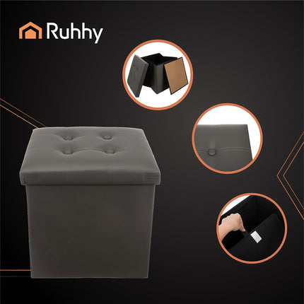 Faltpouf Grau 25780