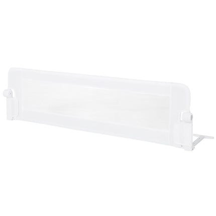 Klappbares Schutzgitter für Kinderbetten mit verstellbaren Gurten 150x40,5x42 cm weiß