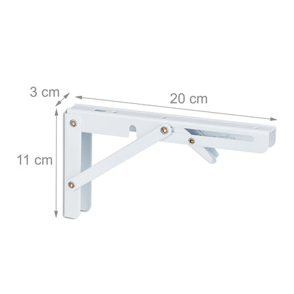 Folding shelf supports set of 4