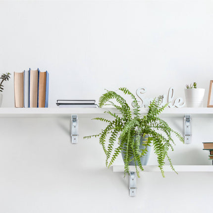 Folding shelf supports set of 4