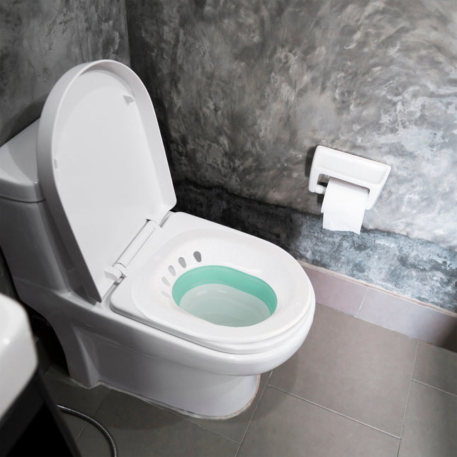 Klappbare Sitzbadewanne für die Toilette