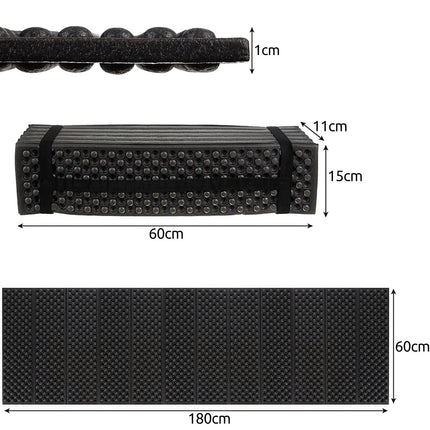 Folding sleeping mat 180x60x1cm Trizand 22870