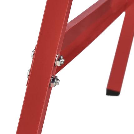 Supports pliants, lot de 2 en rouge