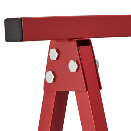Supports pliants, lot de 2 en rouge