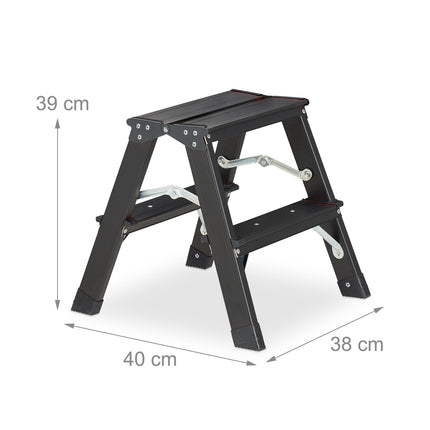 Klappbare Trittleiter aus Aluminium