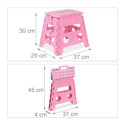 Klapphocker L rosa