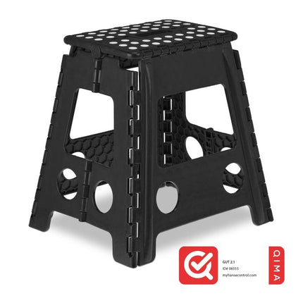 Folding stool XL black